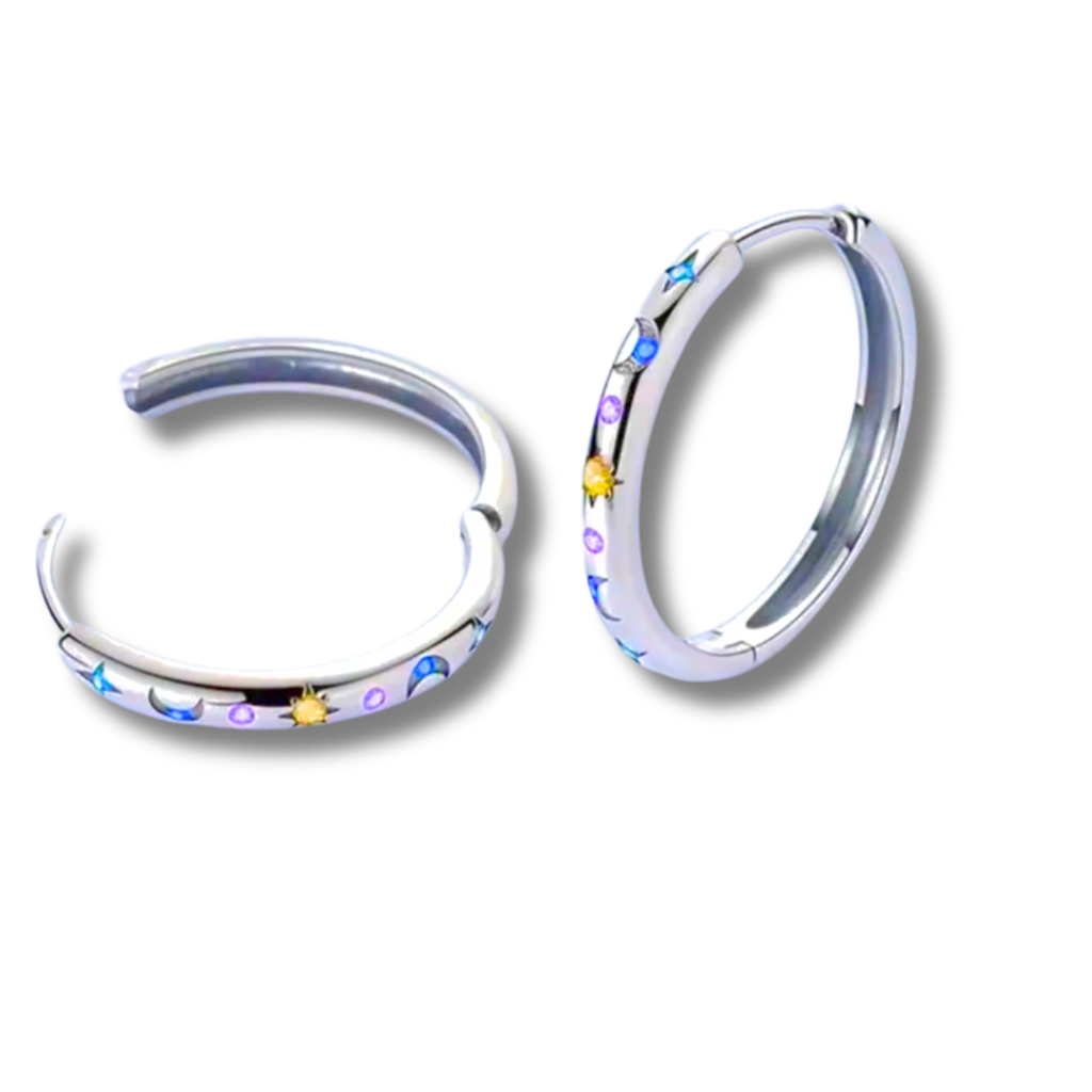 Sterling Silver Starry Night Earrings