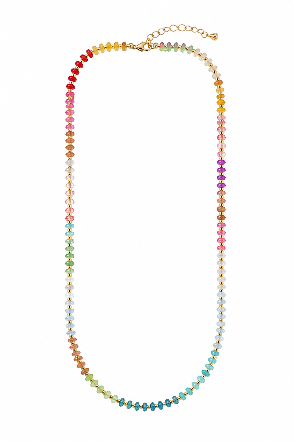 Multi-Gemstone Beaded Necklace