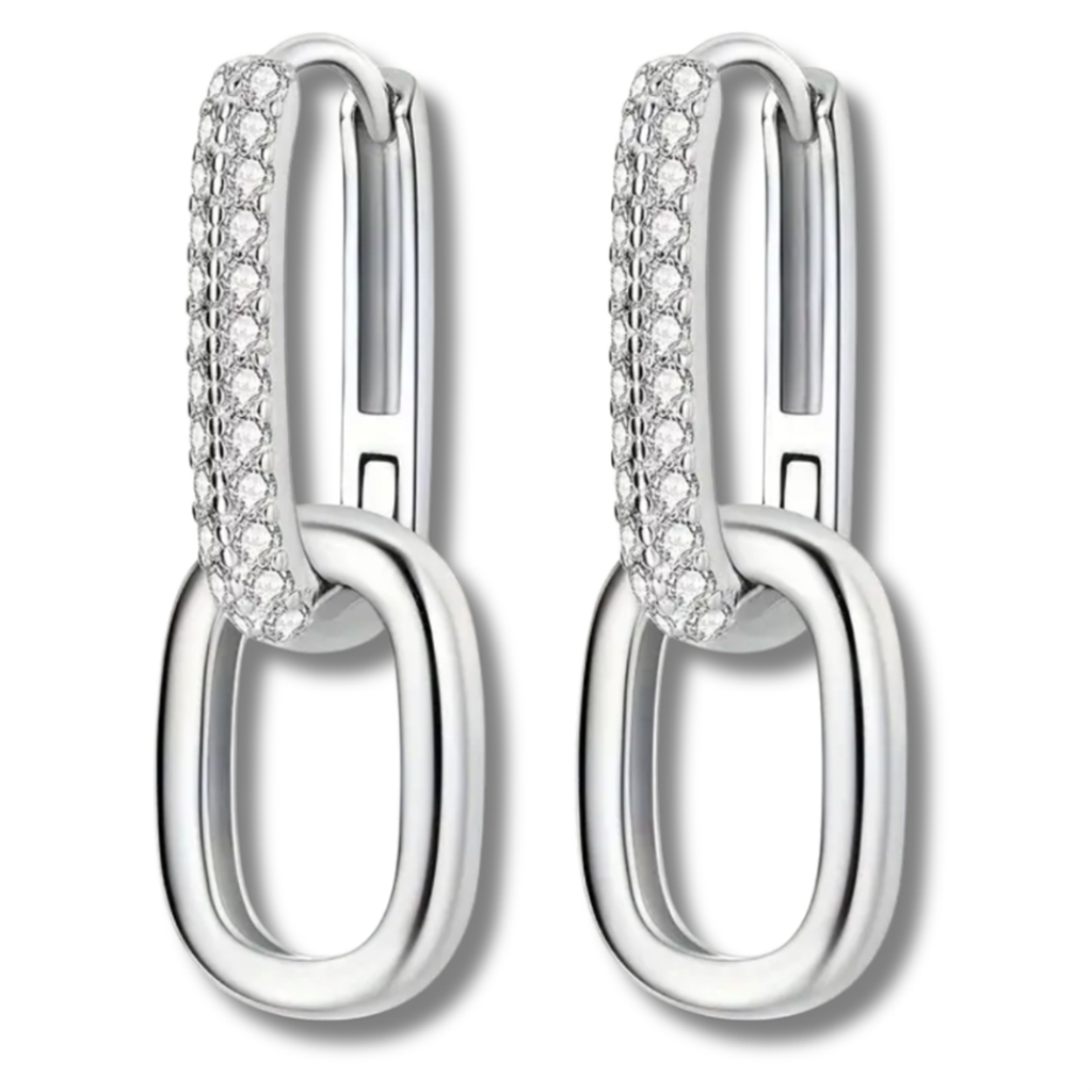 18K Vermeil & Sterling Silver Paperclip Earrings