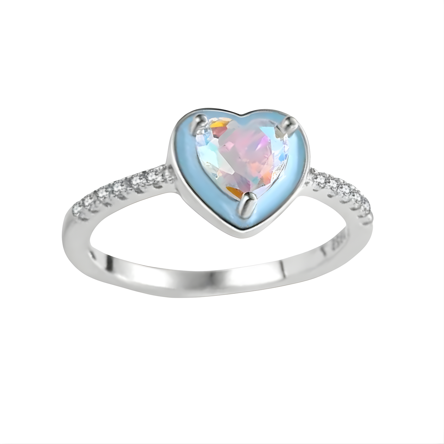 Sterling Silver Candy Heart Ring