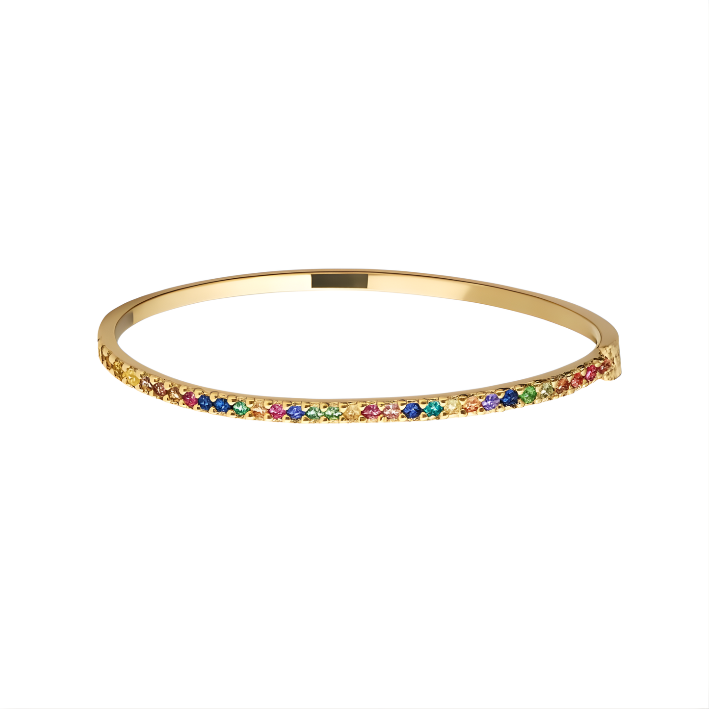 Gold Vermeil Emmie Pave Bangle Bracelet