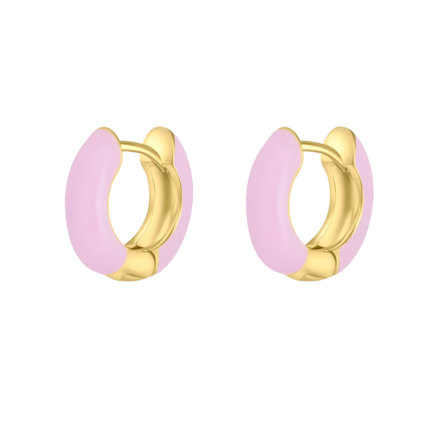 Gold Vermeil & Purple Enamel Edie Earrings