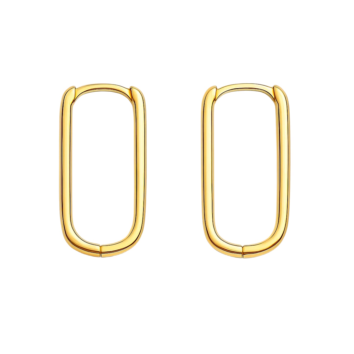 Gold Vermeil Elena Oval Hoop Earrings