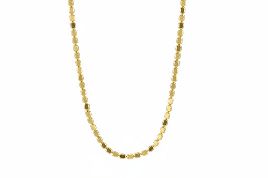 18K Gold Plated Oval Link Chain Necklace