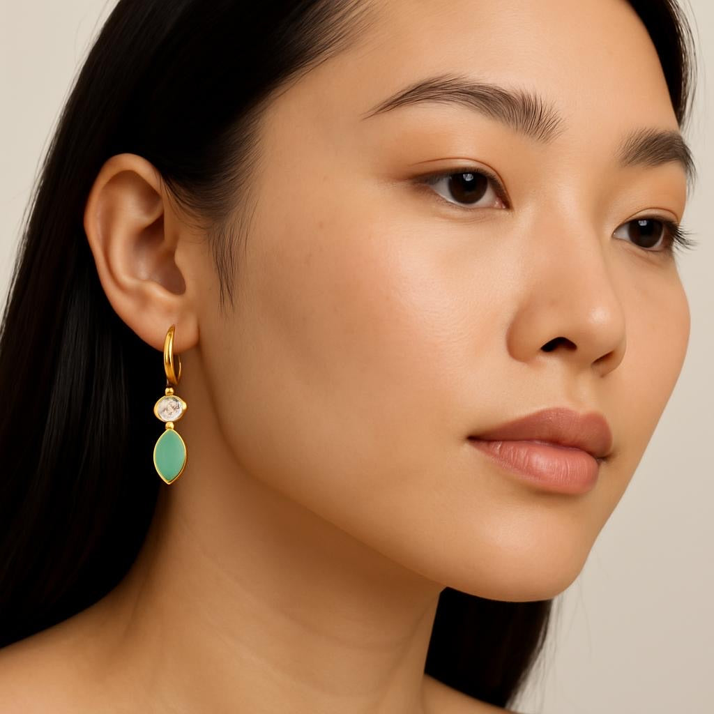 14K Vermeil Petal Earrings
