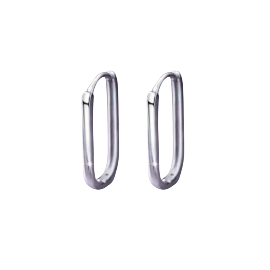 Sterling Silver Droop Hoops