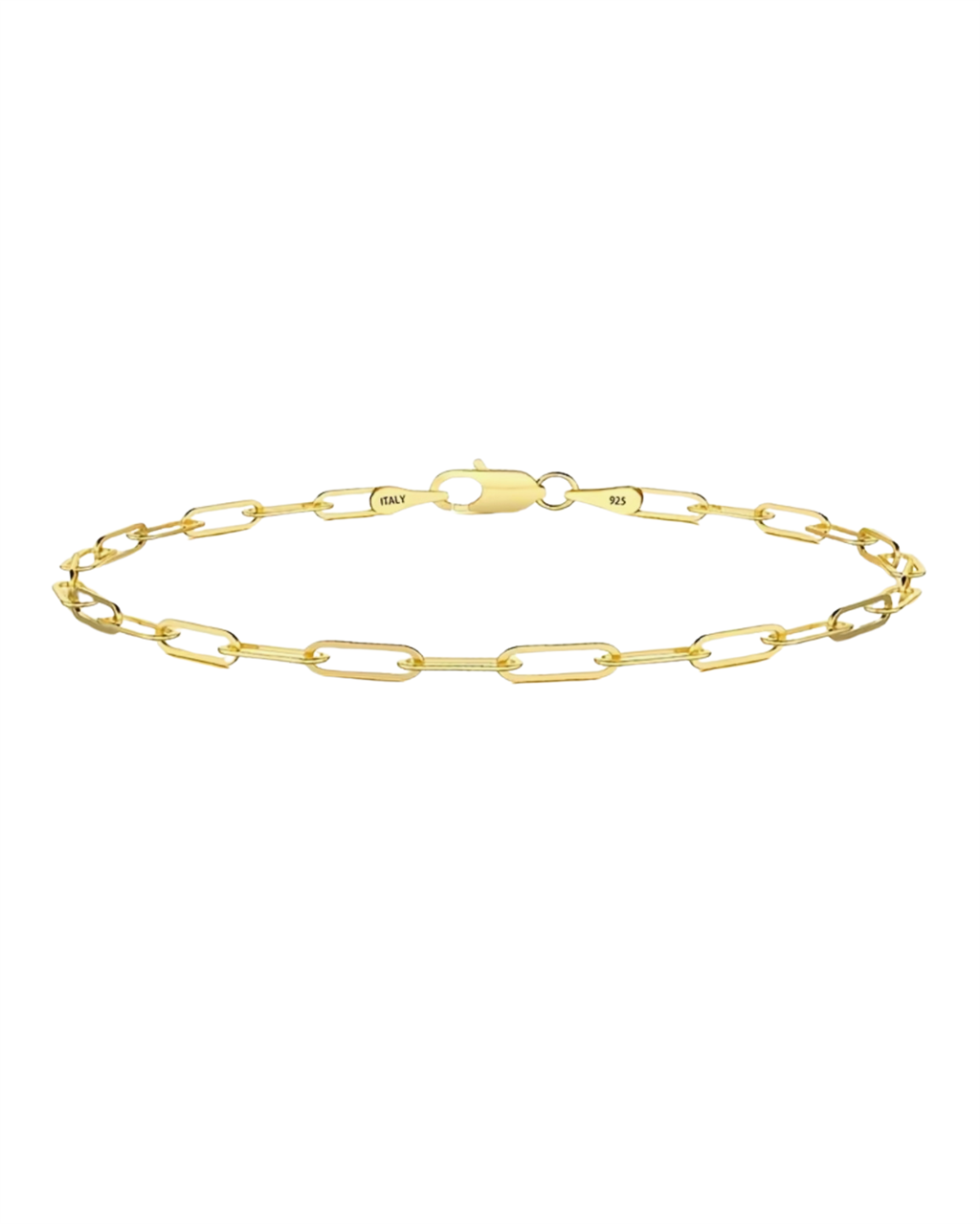 14K Vermeil Paperclip Chain Bracelet