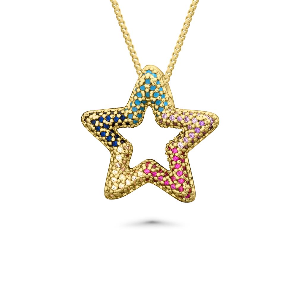 14K Vermeil Star Pendant Necklace