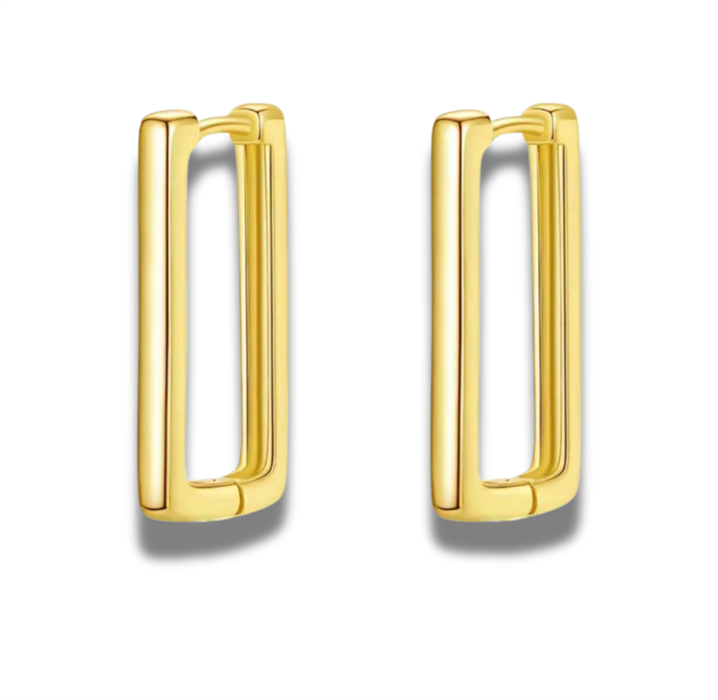 14K Vermeil Square Hoop Earrings