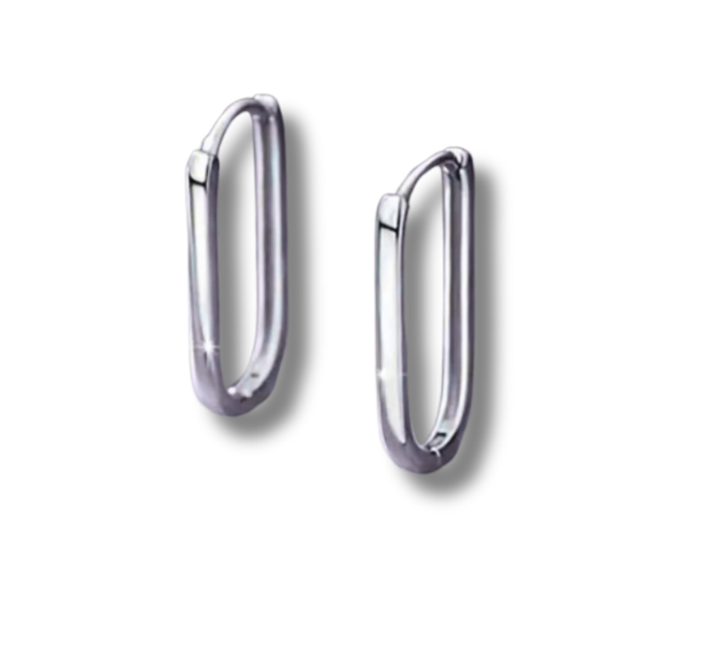 Sterling Silver Droop Hoops