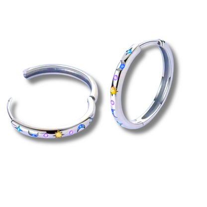 Sterling Silver Starry Night Earrings