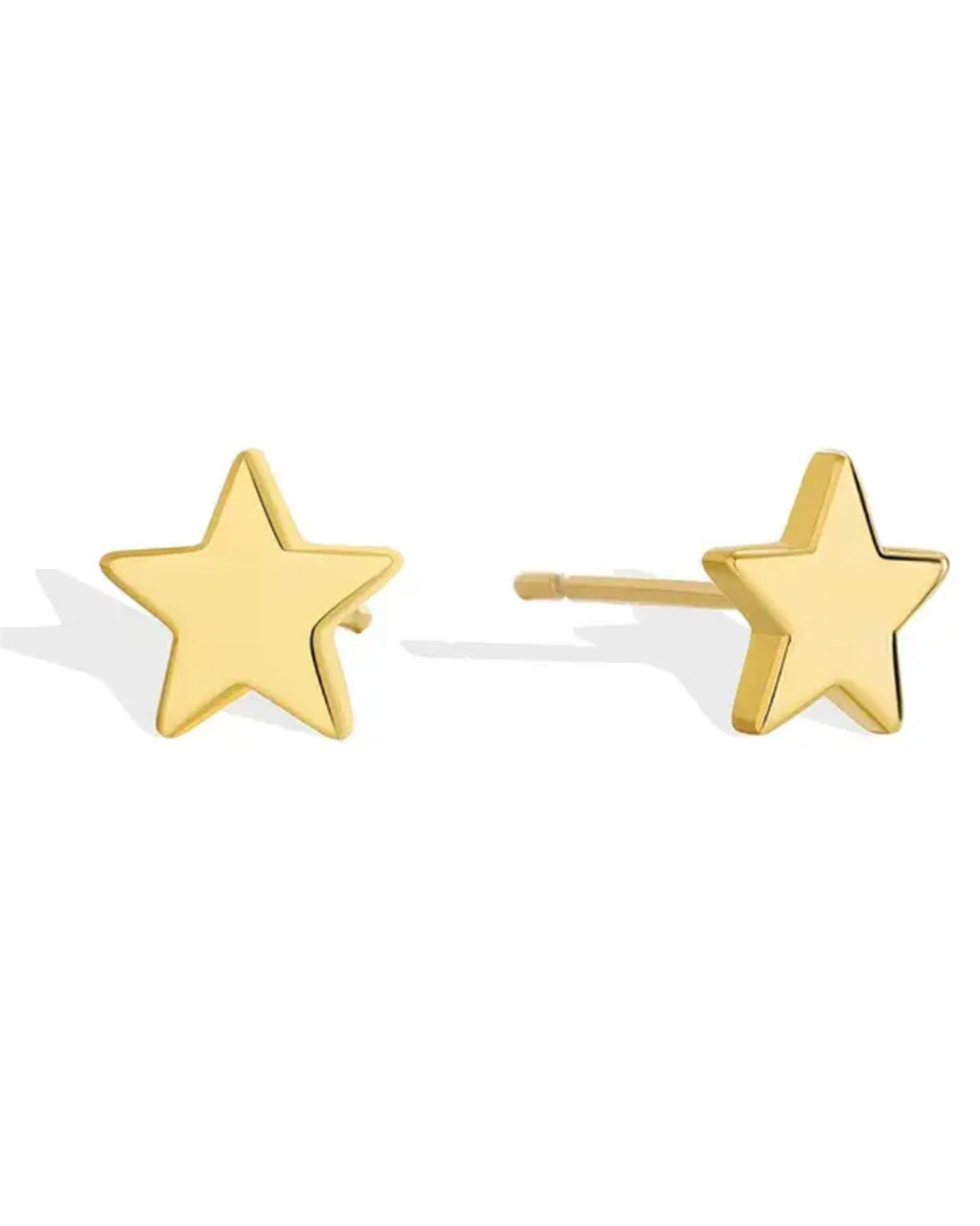 14K Vermeil Star Earrings