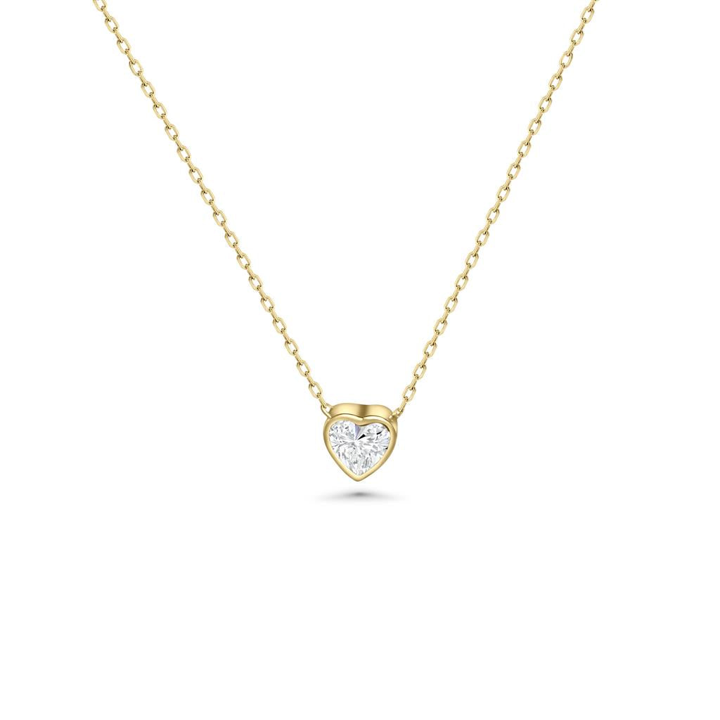 14K Vermeil Heart Pendent Necklace