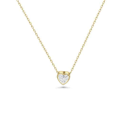 14K Vermeil Heart Pendent Necklace
