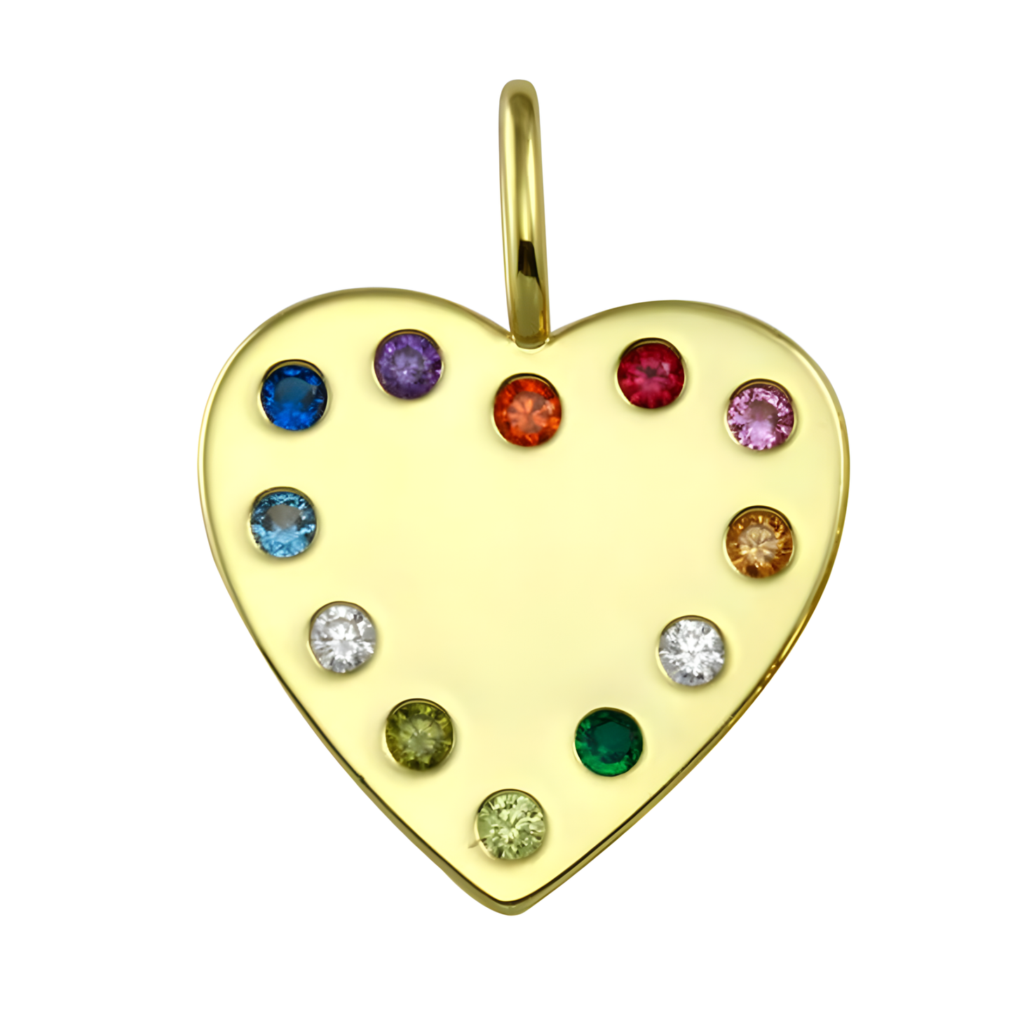 Gold Vermeil Marla Easel Heart Charm