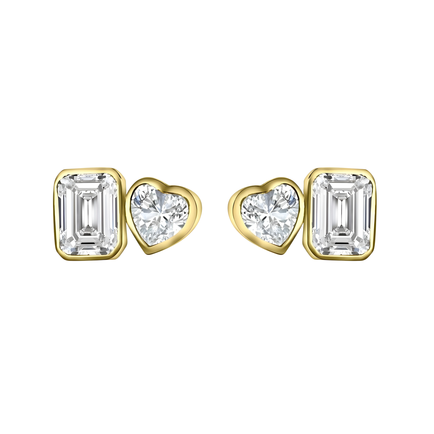 Gold Vermeil Mariah Toi Et Moi Earrings