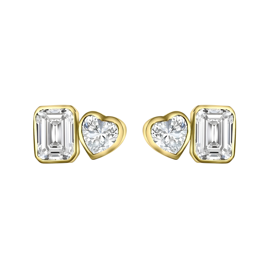 Gold Vermeil Mariah Toi Et Moi Earrings