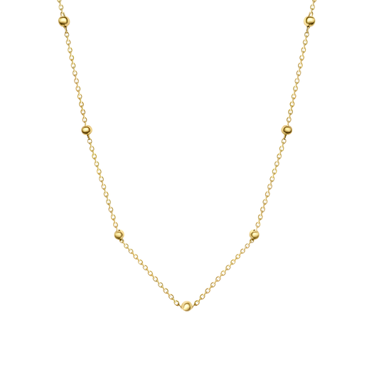 Gold Vermeil Lauren Beaded Chain Necklace