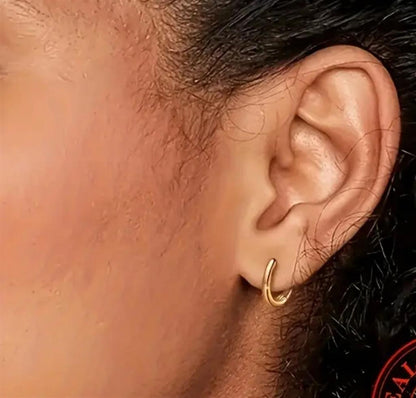 14K Vermeil Huggie Earrings