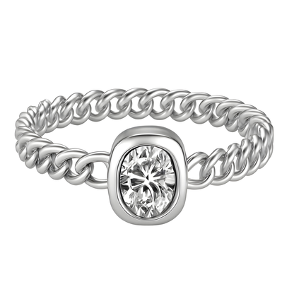 Sterling Silver Link Ring