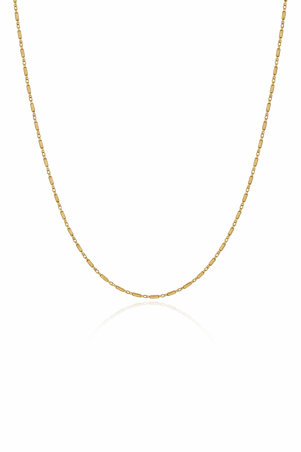 14K Gold Filled Satellite Bar Cable Chain Necklace