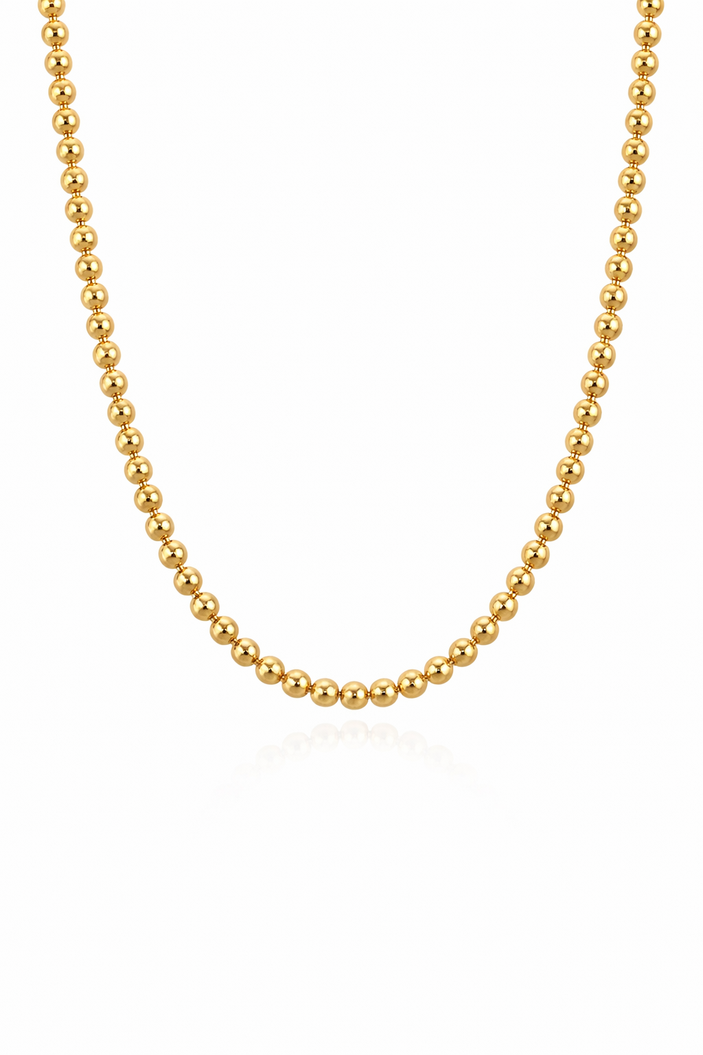 14K Gold Filled Beaded Chain Necklace