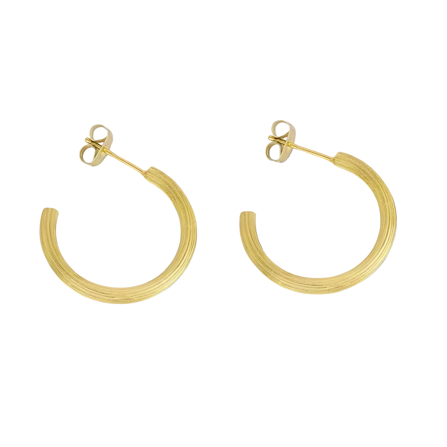 18K Gretchen Ridge Hoops