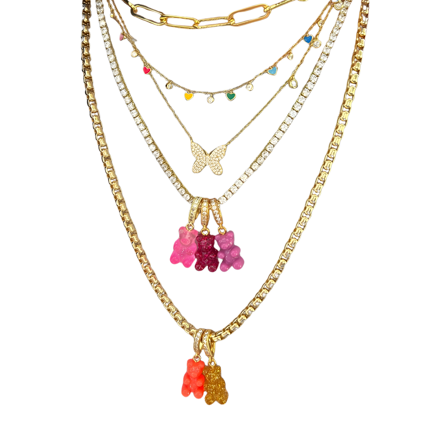 18K Vermeil Sparkling Tennis Necklace