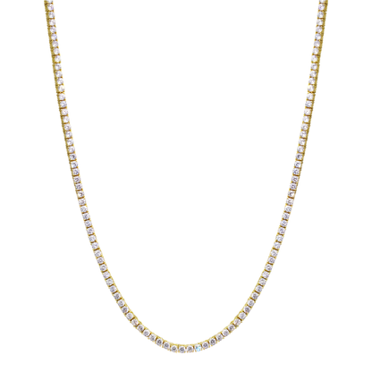 18K Vermeil Sparkling Tennis Necklace