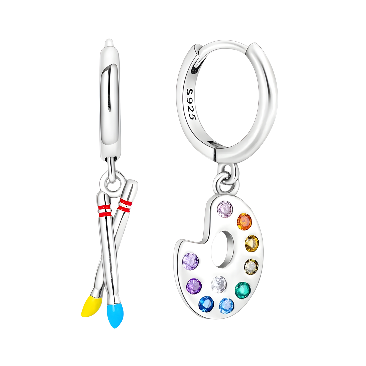 Sterling Silver Artist Earrings