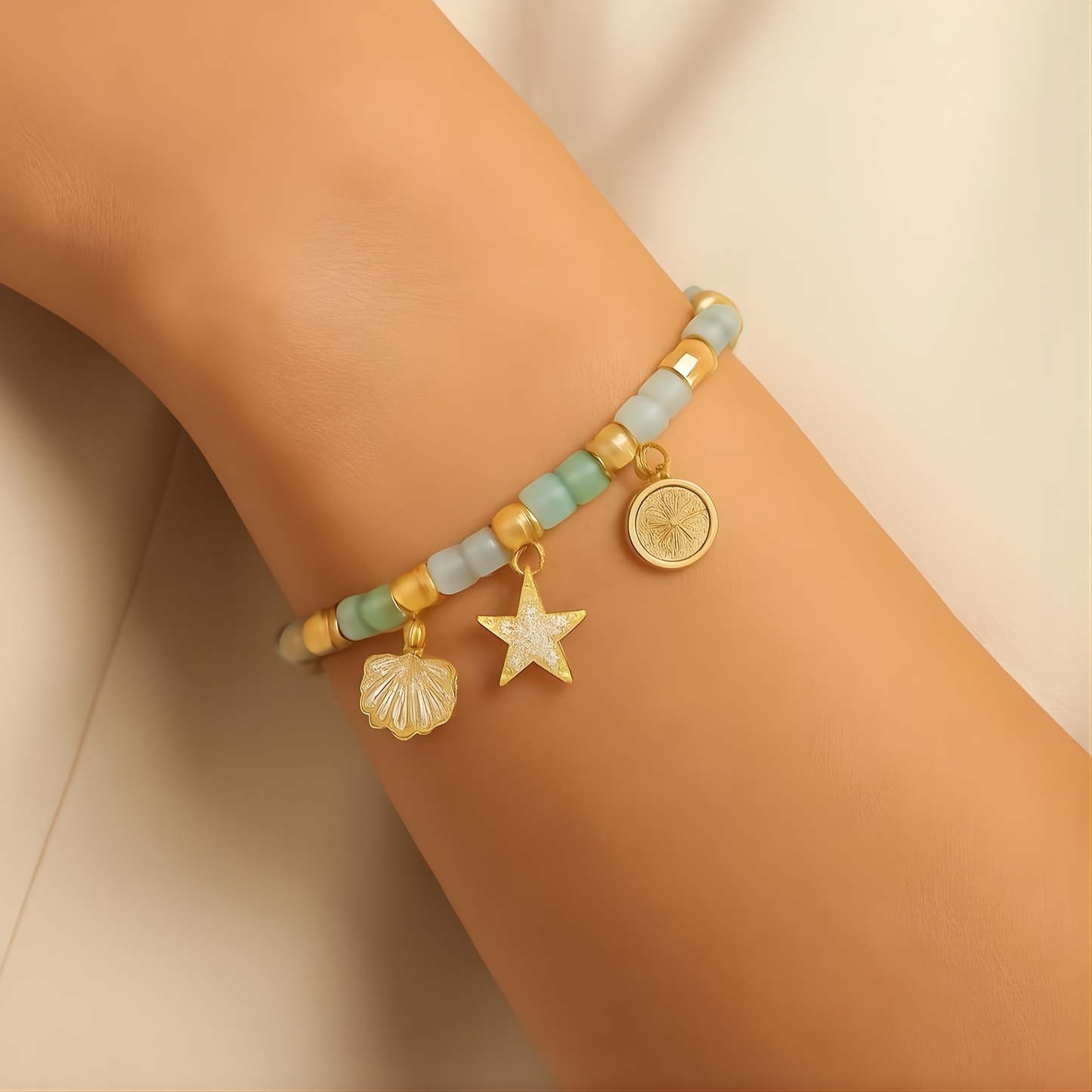 Beach Vibes Beaded Bracelet