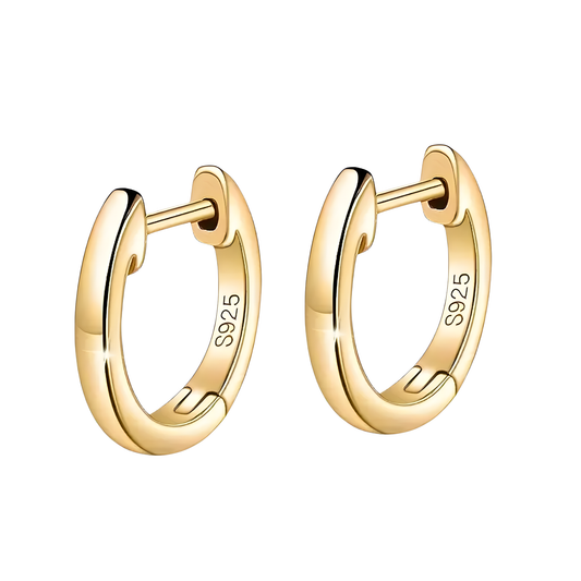 14K Vermeil Huggie Earrings