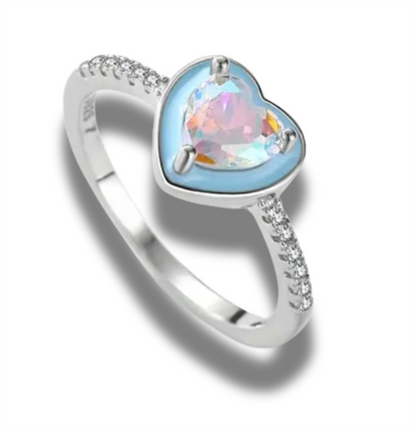 Sterling Silver Candy Heart Ring