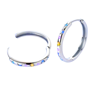 Sterling Silver Starry Night Earrings