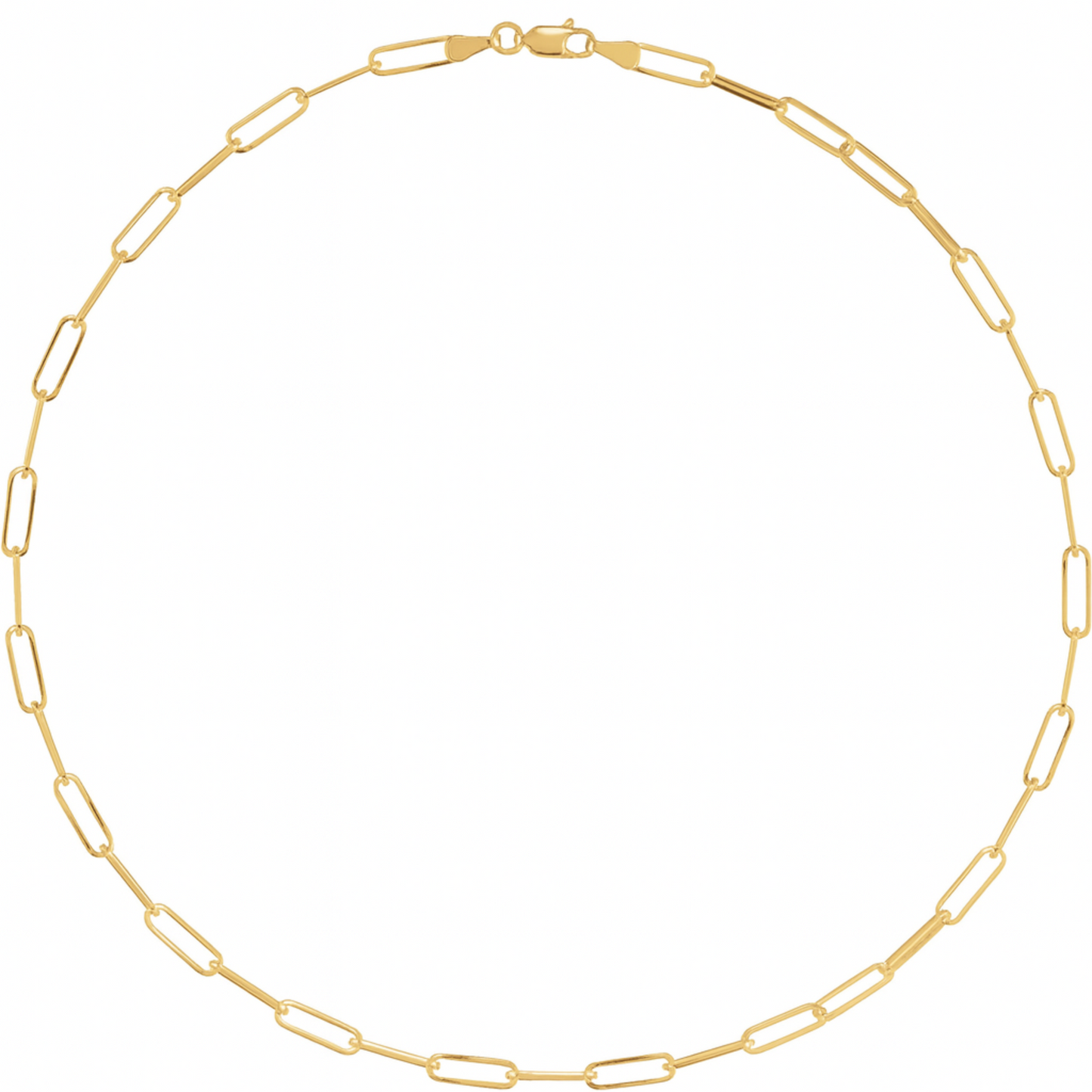 Gold Vermeil Paperclip Chain