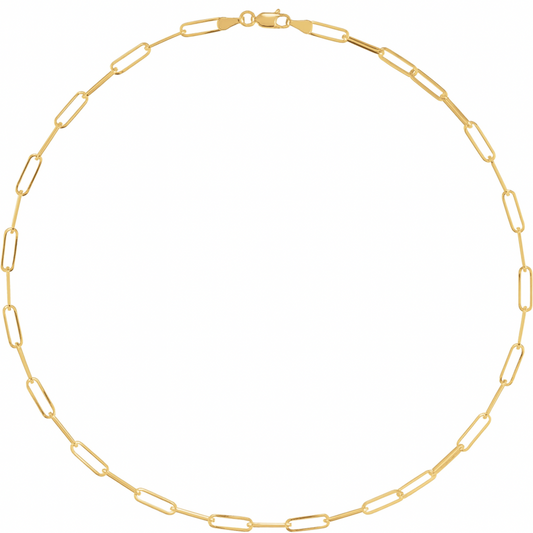 Gold Vermeil Paperclip Chain