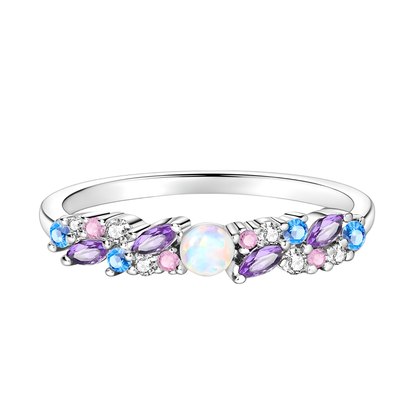 Sterling Silver Celestial Bloom Ring