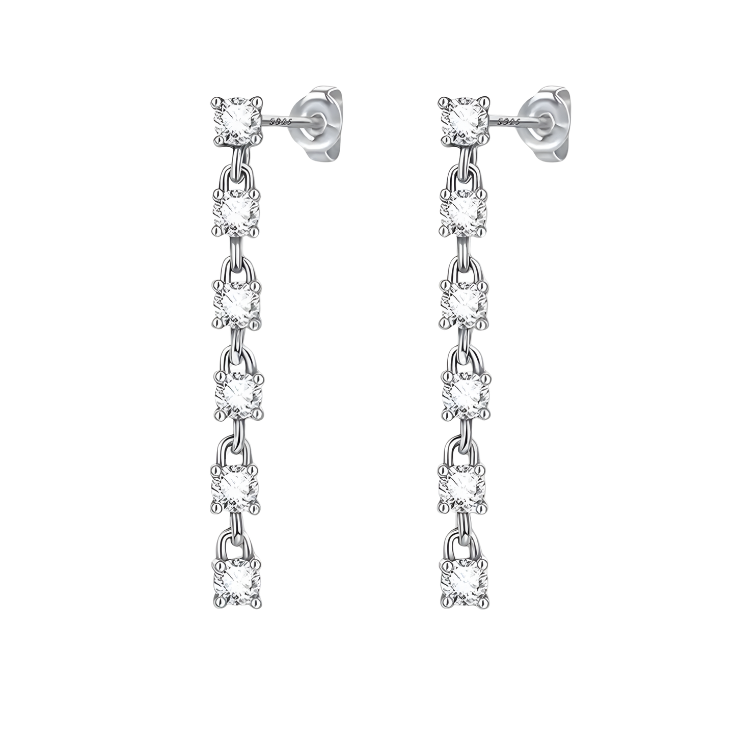 Sterling Silver Chandelier Earrings