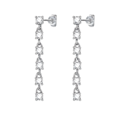 Sterling Silver Chandelier Earrings