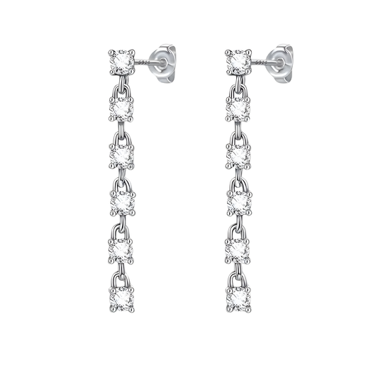 Sterling Silver Chandelier Earrings