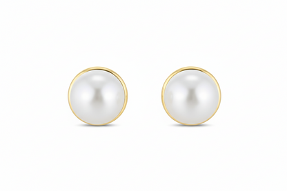 Gold Vermeil Skylar Pearl Mini Stud Earrings