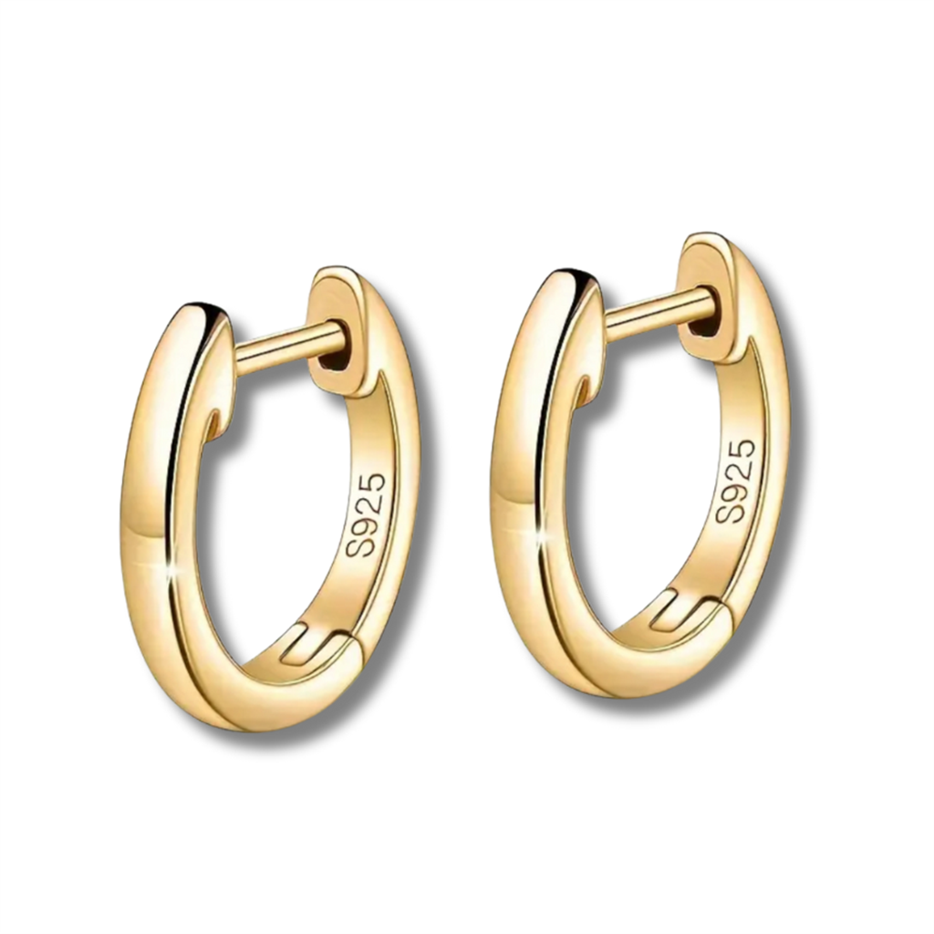 14K Vermeil Huggie Earrings