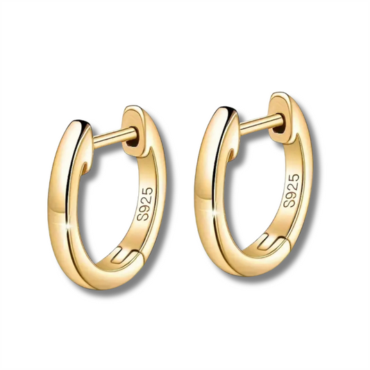 14K Vermeil Huggie Earrings