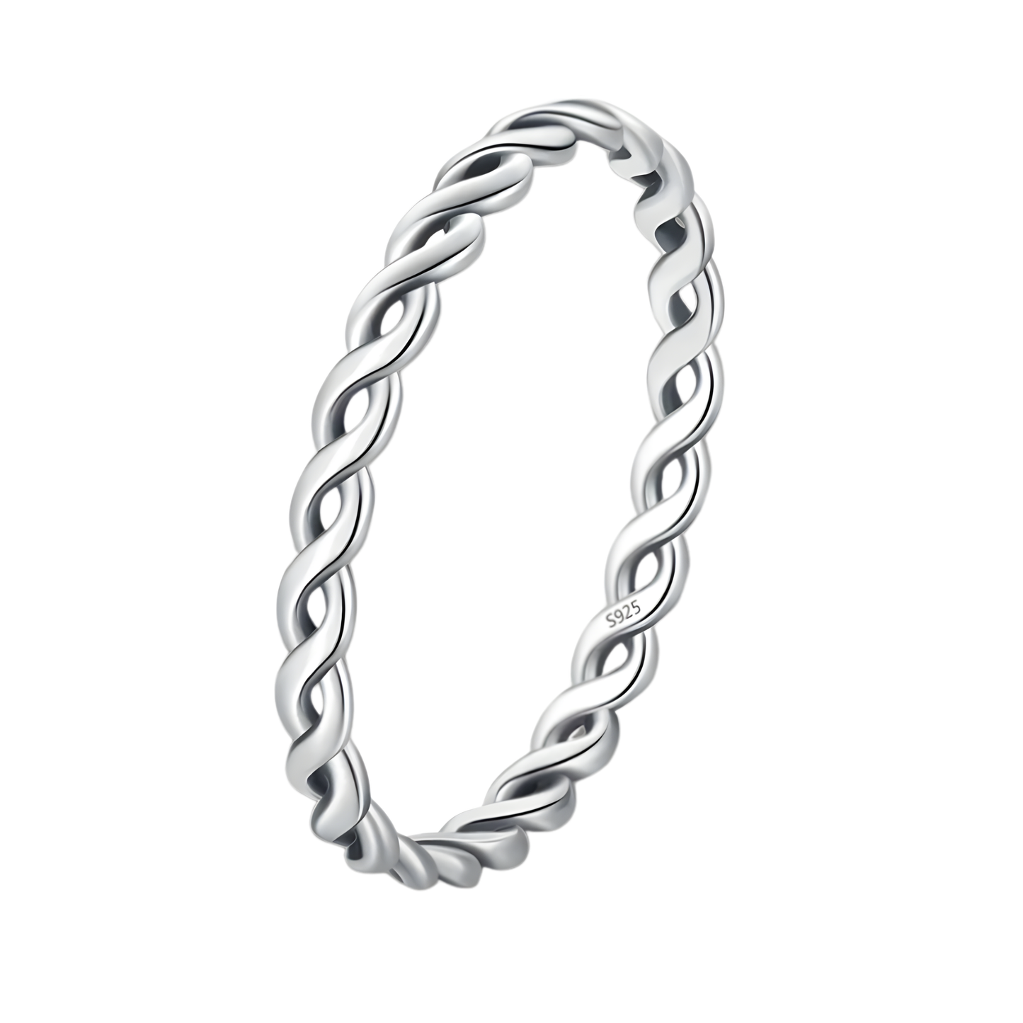 Sterling Silver Rope Ring