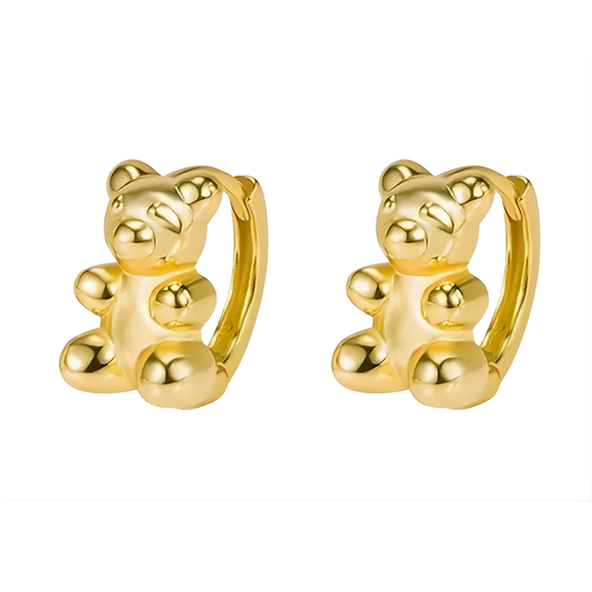 14K Vermeil Gummy Bear Earrings