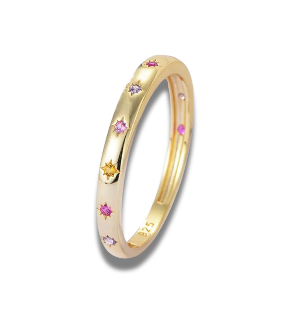 Gold Vermeil Dani Starburst Ring