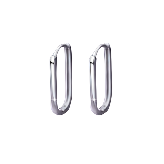 Sterling Silver Maya Droop Hoops