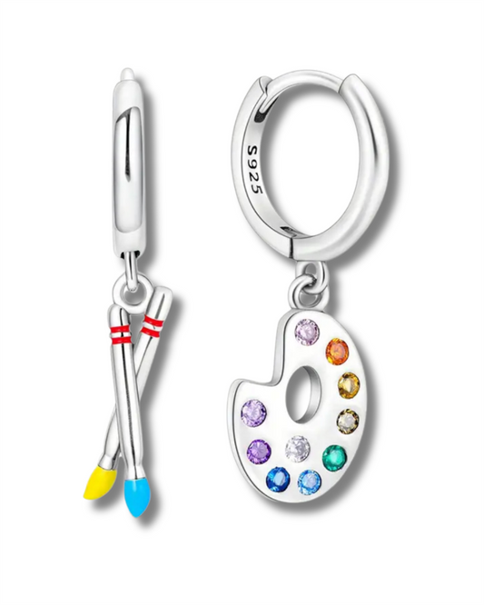 Sterling Silver Artist Earrings
