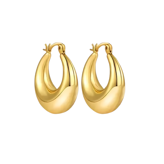 14K Vermeil Verona Hoop Earrings