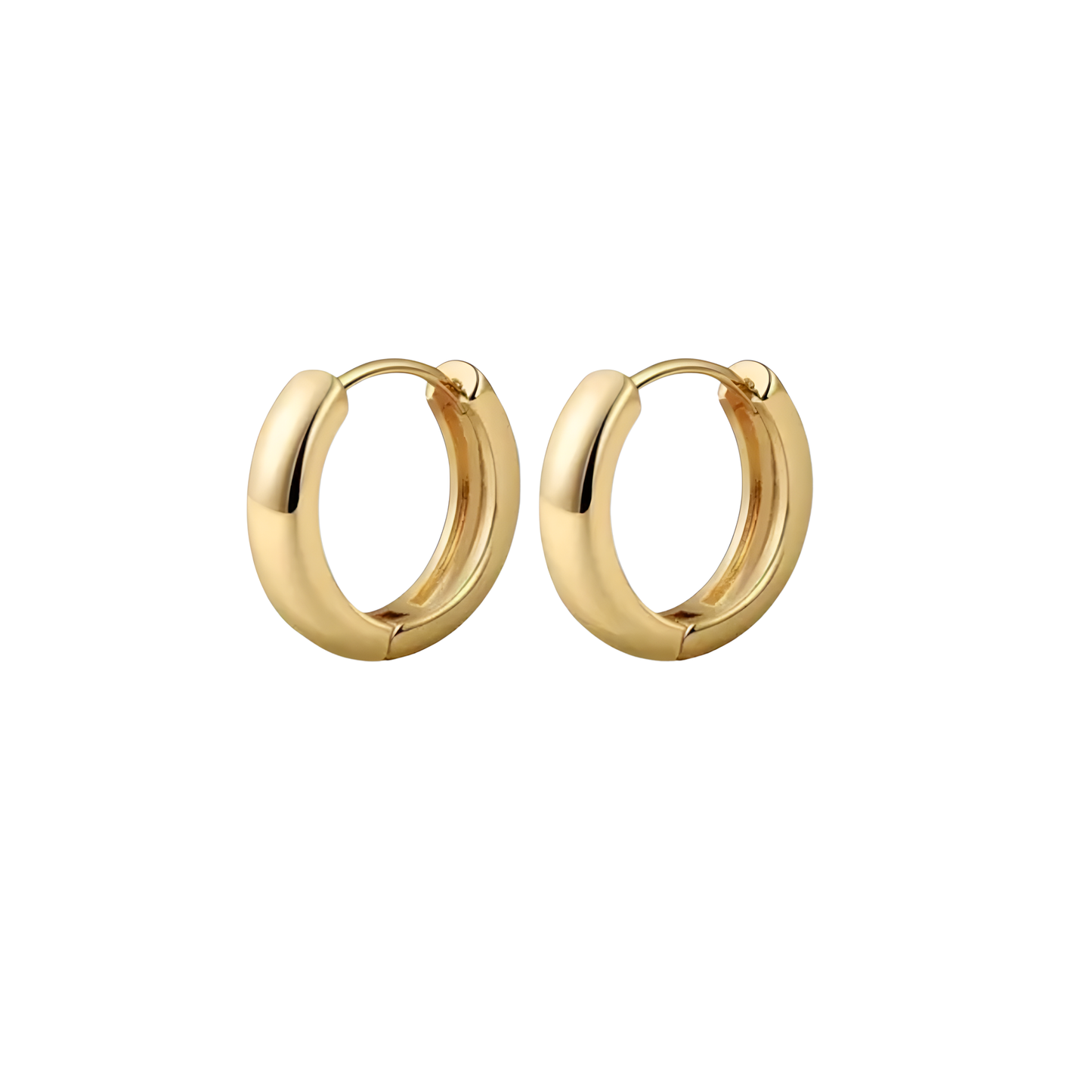 Gold Vermeil Jena Huggie Hoop Earrings